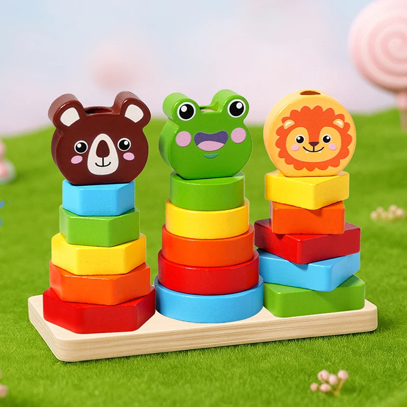 Incastri in Legno Forme e Colori Montessori