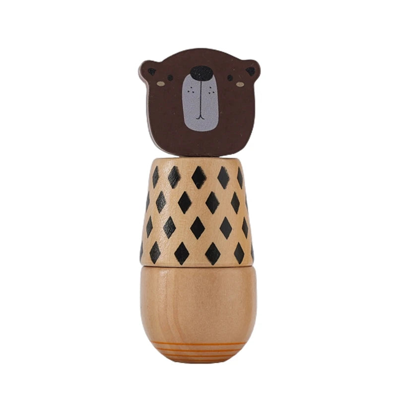 Sonaglio a Mano in Legno Montessori