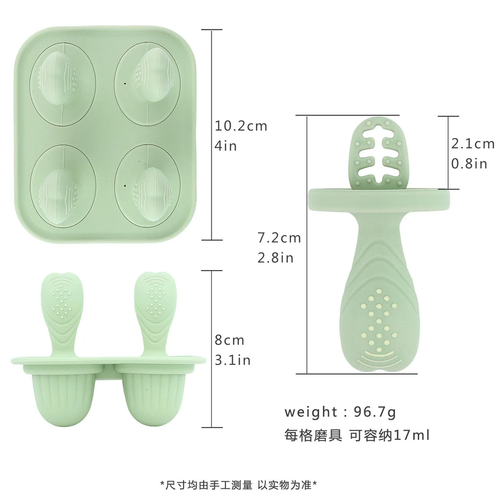 Massaggiagengive Frutta e Verdura in Silicone — Set 5