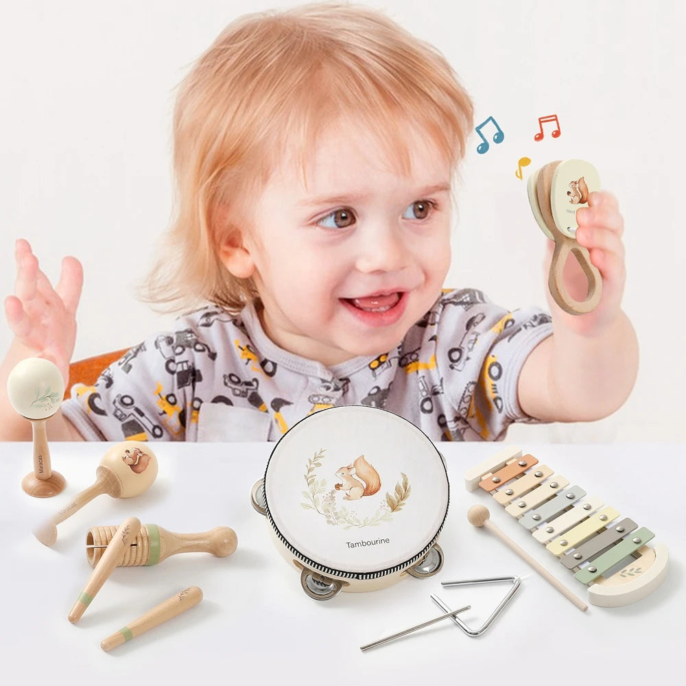 Set Strumenti Musicali in Legno Montessori