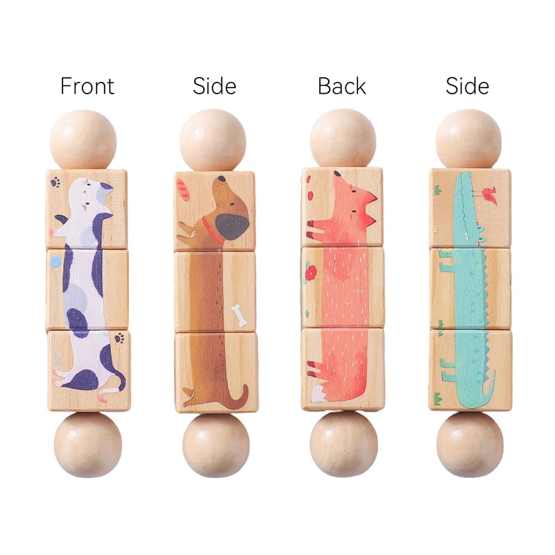 Campanella in Legno Montessori con Sonaglio
