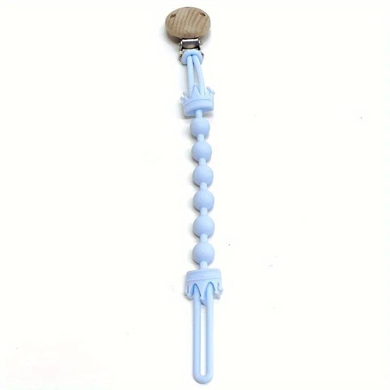 Clip Portaciuccio in Legno e Silicone
