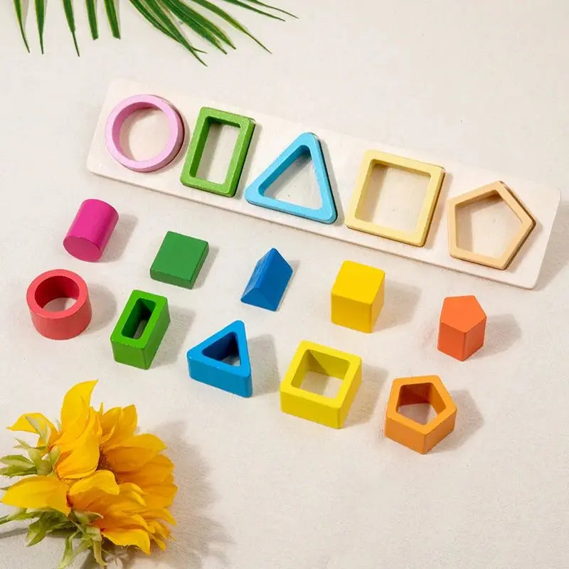 Incastri in Legno Forme e Colori Montessori