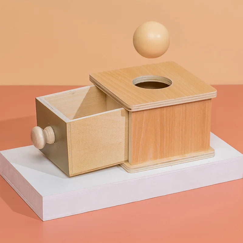 Scatola Sensoriale Montessori con Rullo Girevole