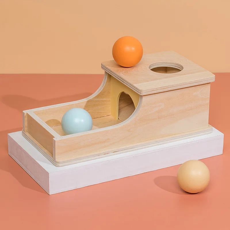 Scatola Sensoriale Montessori con Rullo Girevole