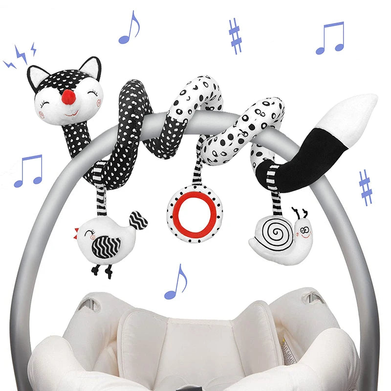 Spirale Sensoriale Bianco e Nero da Passeggino