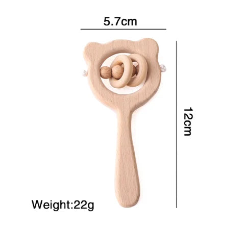 Campanella in Legno Montessori con Sonaglio