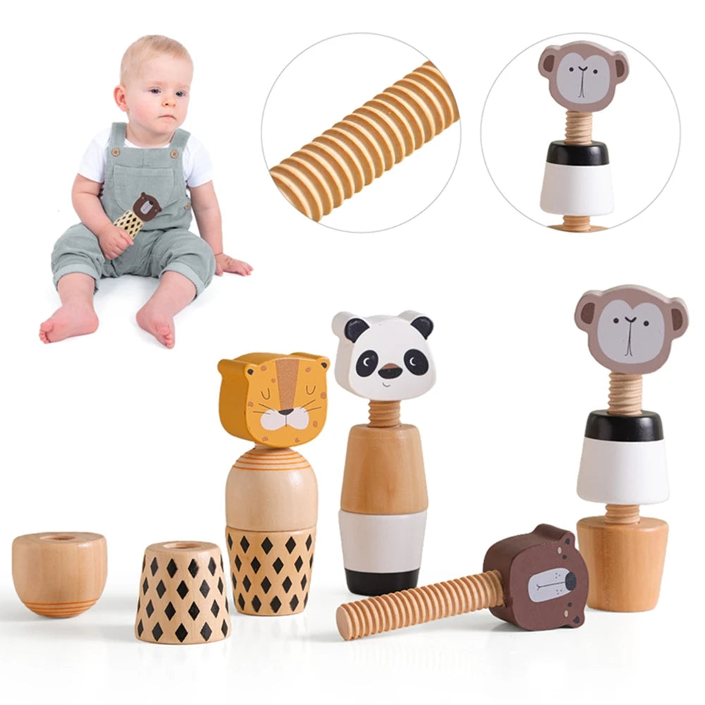 Sonaglio a Mano in Legno Montessori