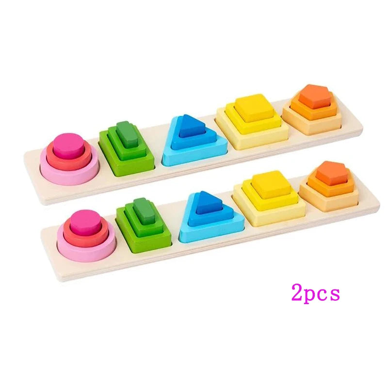 Incastri in Legno Forme e Colori Montessori