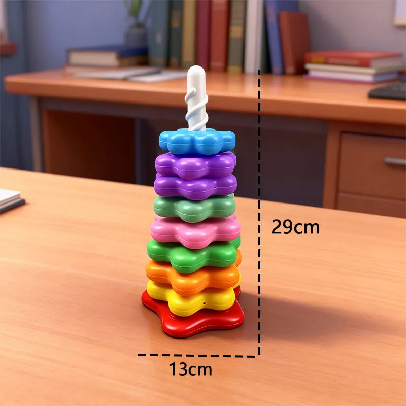 Torre Arcobaleno Impilabile Montessori