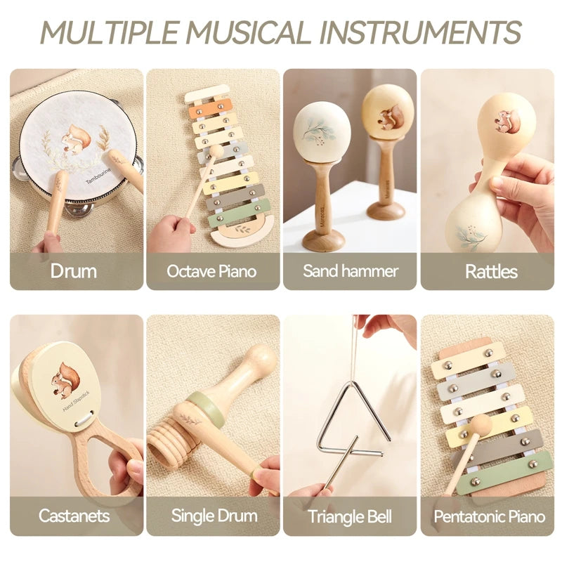 Set Strumenti Musicali Tamburo e Xilofono