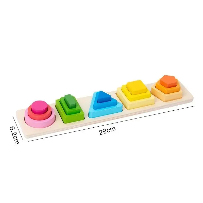 Incastri in Legno Forme e Colori Montessori