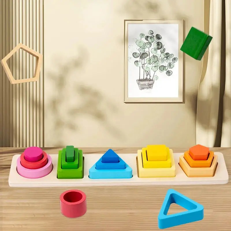 Incastri in Legno Forme e Colori Montessori