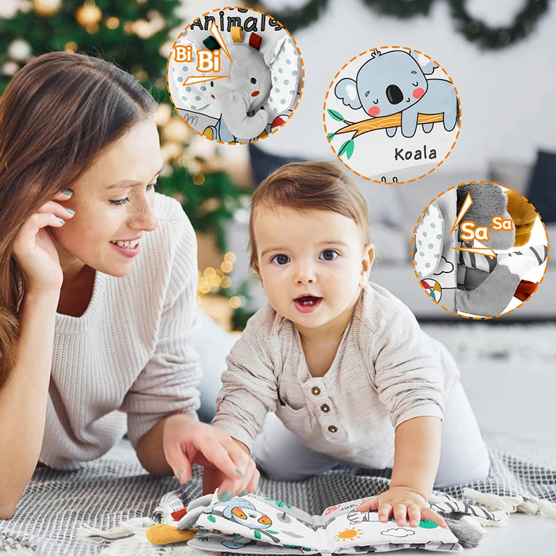 Libro Sensoriale ad Alto Contrasto — Primi Mesi