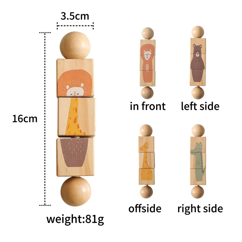 Campanella in Legno Montessori con Sonaglio