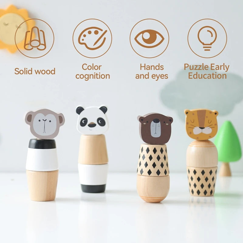 Sonaglio a Mano in Legno Montessori