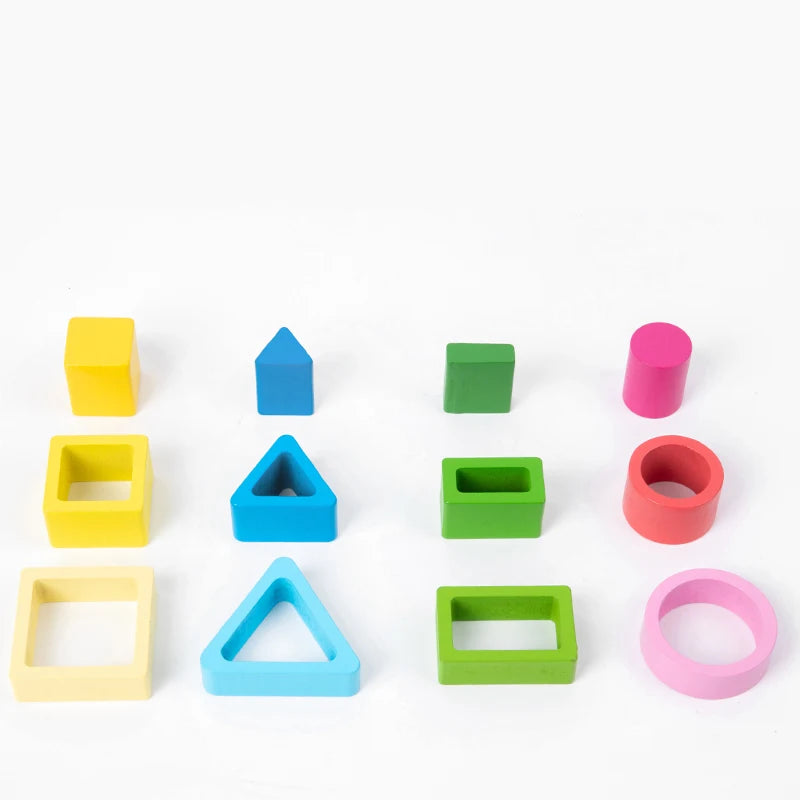 Impilabile in Legno Forme e Colori — Montessori