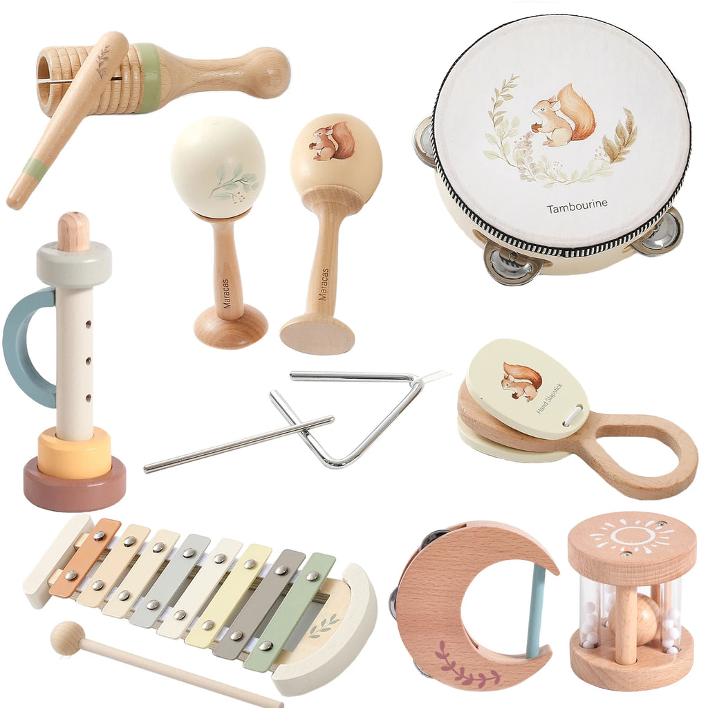 Set Strumenti Musicali in Legno Montessori