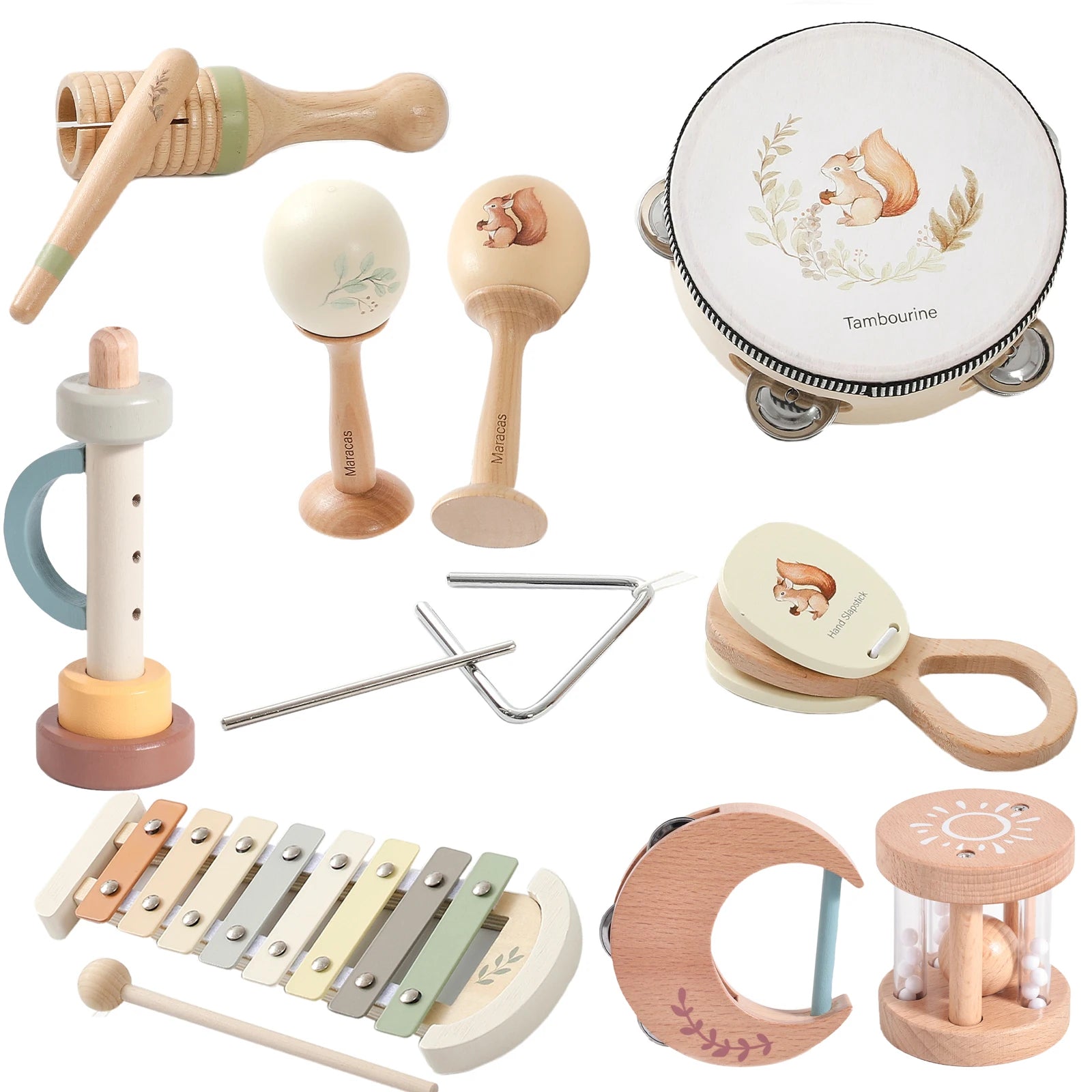 Set Strumenti Musicali in Legno Montessori